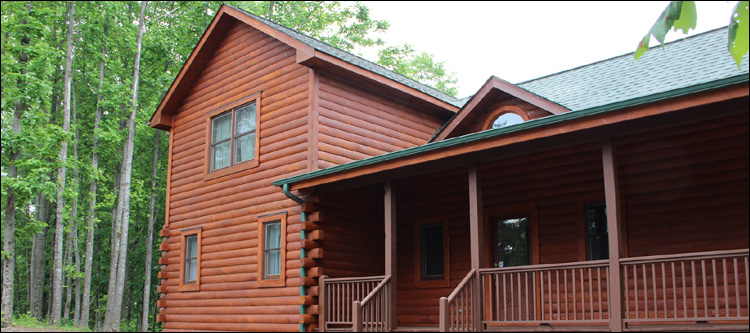 Log Home Staining in Galion, Ohio